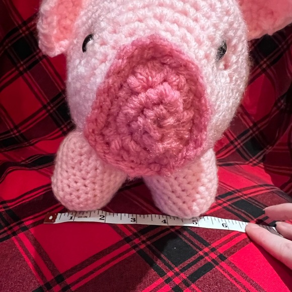 Hand Crocheted Charlotte the Piggy Stuffed Animal! - Picture 4 of 12